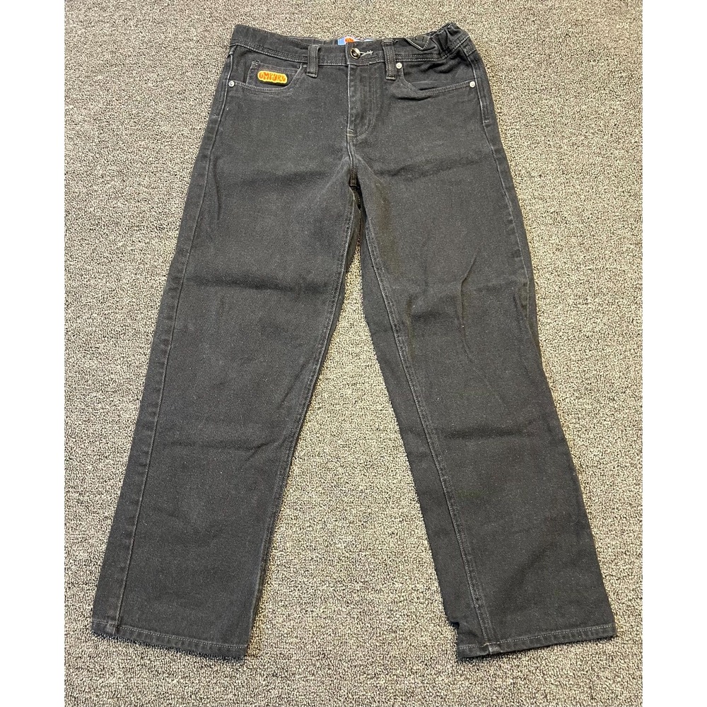 Empyre Skate Jeans Mens 31 Black Denim Cotton Loose Fit Mid Rise Straight Leg